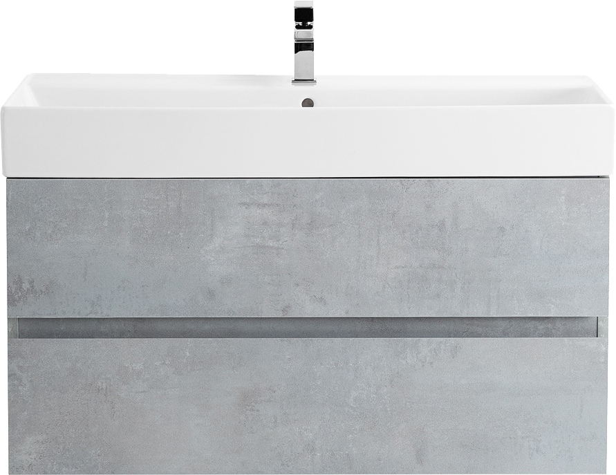 Тумба с раковиной Cezares Molveno 46 80 beton, с раковиной Cezares CZR-MIL-80-LVB
