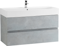 Тумба с раковиной Cezares Molveno 46 80 beton, с раковиной Cezares CZR-MIL-80-LVB