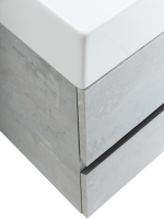Тумба с раковиной Cezares Molveno 46 80 beton, с раковиной Cezares CZR-MIL-80-LVB