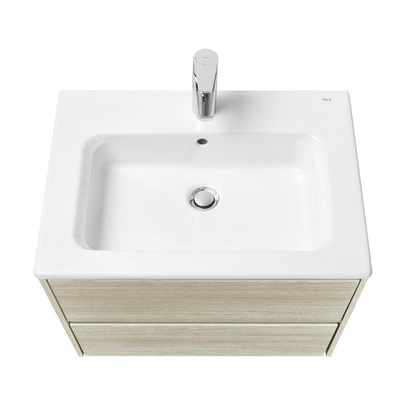 Тумба под раковину без столешницы Roca Ona 60 подвесная, светлый дуб