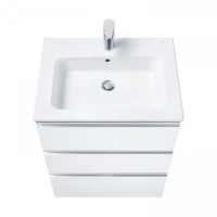 Тумба с раковиной Roca The Gap 60 3 ящика, белый глянец, раковина 3279A8000