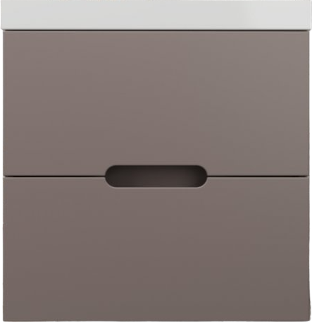 Тумба под раковину Style Line Матис 60 подвесная, тауп темный