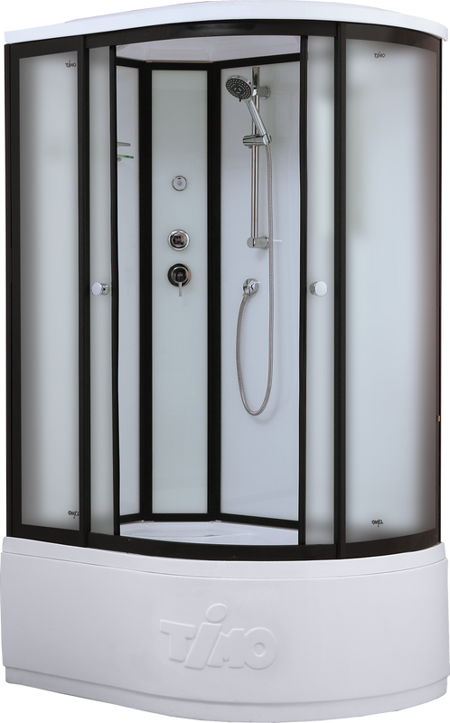 Душевая кабина Timo Standart T-6620BFL Black Fabric L с высоким поддоном