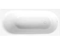 Стальная ванна Bette BetteComodo 1250-000 AS 170x75 см, встраиваемая, белая, с антискользящим покрытием, с шумоизоляцией
