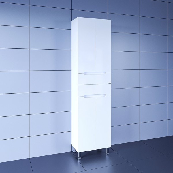 Шкаф пенал для ванной СаНта Лондон 50 напольный