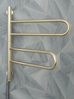 Полотенцесушитель электрический Сунержа Парео 4.0 020-0823-0978 100x50 см, скрытое подключение, шампань, E-образный