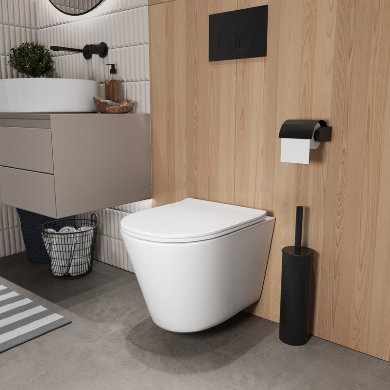 Унитаз подвесной Grossman GR-4477MSQ с микролифтом, белый матовый