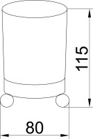Стакан Boheme Hermitage Chrome 10391