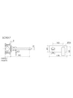 Смеситель для раковины Sancos Studio SC9017BN С ВНУТРЕННЕЙ ЧАСТЬЮ, брашированный никель