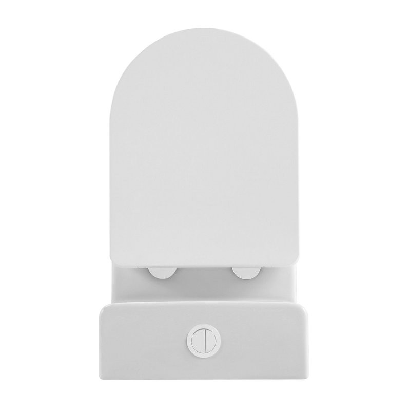 Унитаз-компакт напольный Abber Bequem AC1112TMW безободковый, с микролифтом, белый матовый