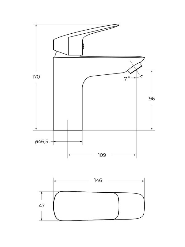 Смеситель для раковины BelBagno Due DUE-LVM-GM-W0 оружейная сталь