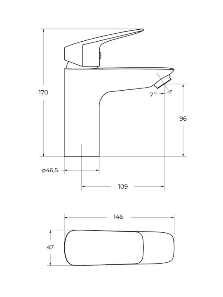 Смеситель для раковины BelBagno Due DUE-LVM-GM-W0 оружейная сталь