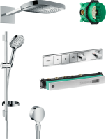 Душевой комплект Hansgrohe Raindance Select E 300 (3 jet) 26468000 + 26630000 + 27506000 + 15381000