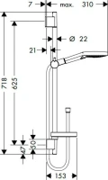 Душевой комплект Hansgrohe Raindance Select E 300 (3 jet) 26468000 + 26630000 + 27506000 + 15381000