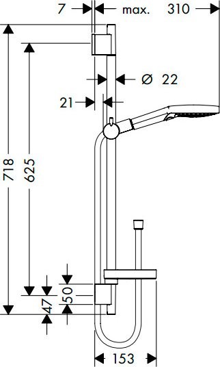 Душевой комплект Hansgrohe Raindance Select E 300 (3 jet) 26468000 + 26630000 + 27506000 + 15381000