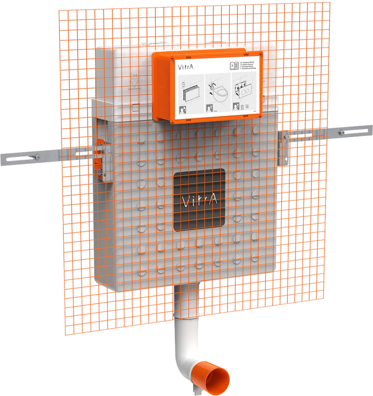 Смывной бачок скрытого монтажа VitrA V12 762-1740-01 + Кнопка смыва VitrA Root Square 740-2280 хром