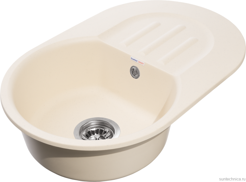 Мойка кухонная GranFest Smart SM 680 L бежевая