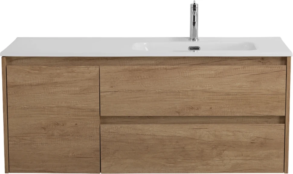 Тумба под раковину BelBagno Kraft 120 R, 2 ящика, дверца, rovere nebrasca nature