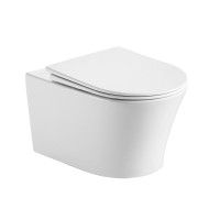 Унитаз подвесной Grossman Thin Rim GR-5604SQ глянцевый белый