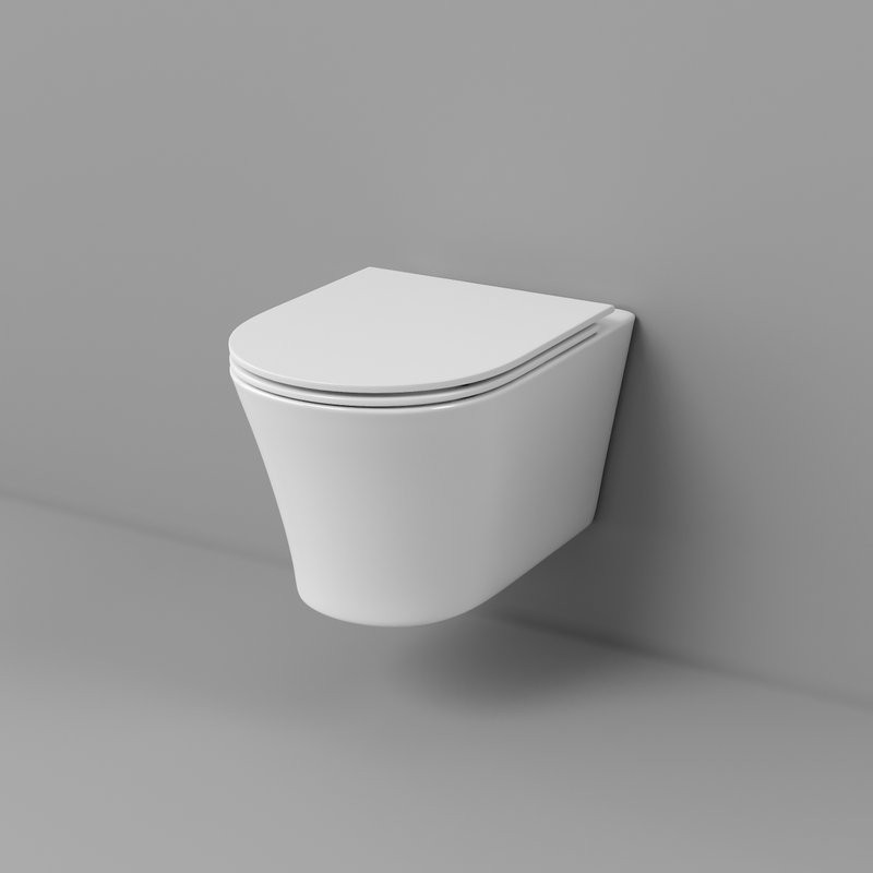 Унитаз подвесной Grossman Thin Rim GR-5604SQ глянцевый белый