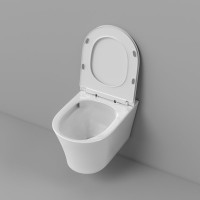 Унитаз подвесной Grossman Thin Rim GR-5604SQ глянцевый белый