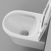 Унитаз подвесной Grossman Thin Rim GR-5604SQ глянцевый белый