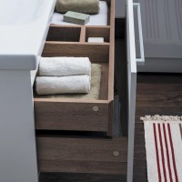 Тумба с раковиной Dreja Big Inn 100 подвесная, белый глянец