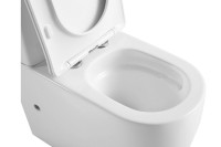 Унитаз-компакт напольный Abber Bequem AC1110T безободковый, с микролифтом, белый