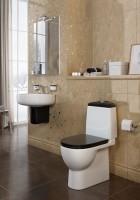 Унитаз-компакт напольный Sanita luxe Best Color Black с микролифтом