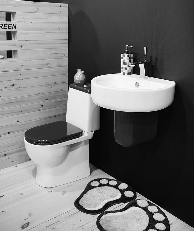 Унитаз-компакт напольный Sanita luxe Best Color Black с микролифтом