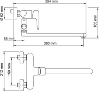 Универсальный смеситель Wasserkraft Vils 5602L