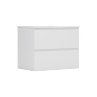 Тумба под раковину без столешницы Belux Luna НП 100-02 матовая белая