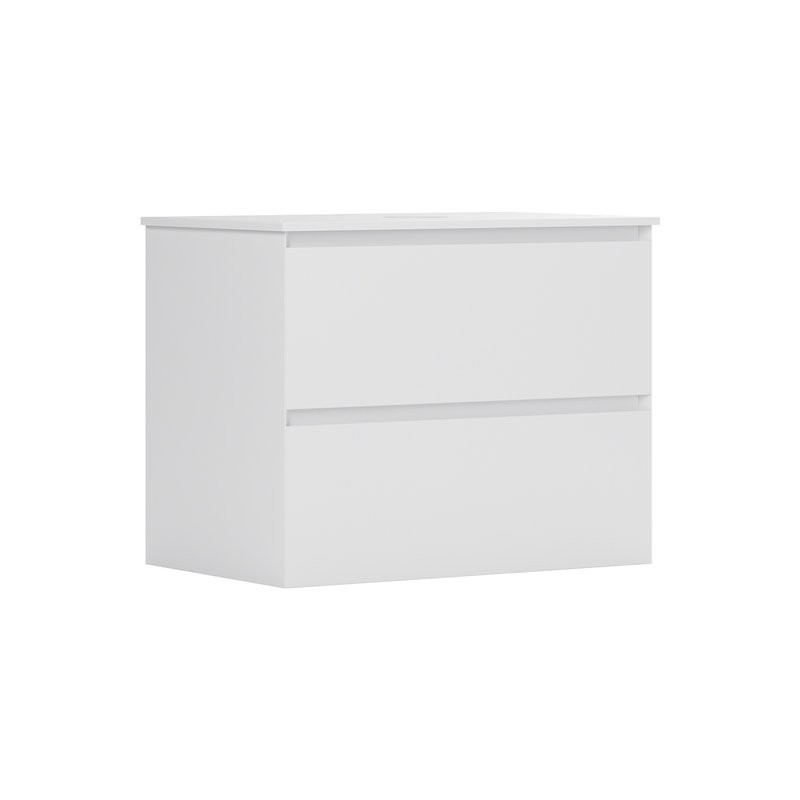 Тумба под раковину без столешницы Belux Luna НП 100-02 матовая белая