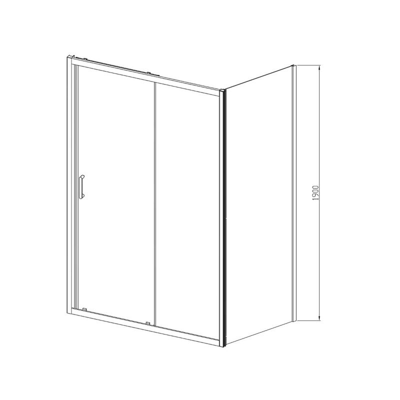 Душевой уголок Vincea Alpha VSR-3AL8011CLG 110х80, профиль брашированное золото, стекло прозрачное