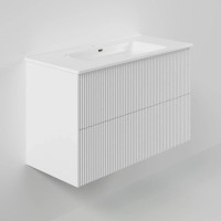Тумба под раковину La Fenice TERRA Twin Bianco белая матовая 100 см