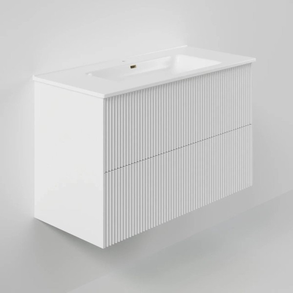 Тумба под раковину La Fenice TERRA Twin Bianco белая матовая 100 см