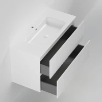 Тумба под раковину La Fenice TERRA Twin Bianco белая матовая 100 см