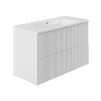 Тумба под раковину La Fenice TERRA Twin Bianco белая матовая 100 см