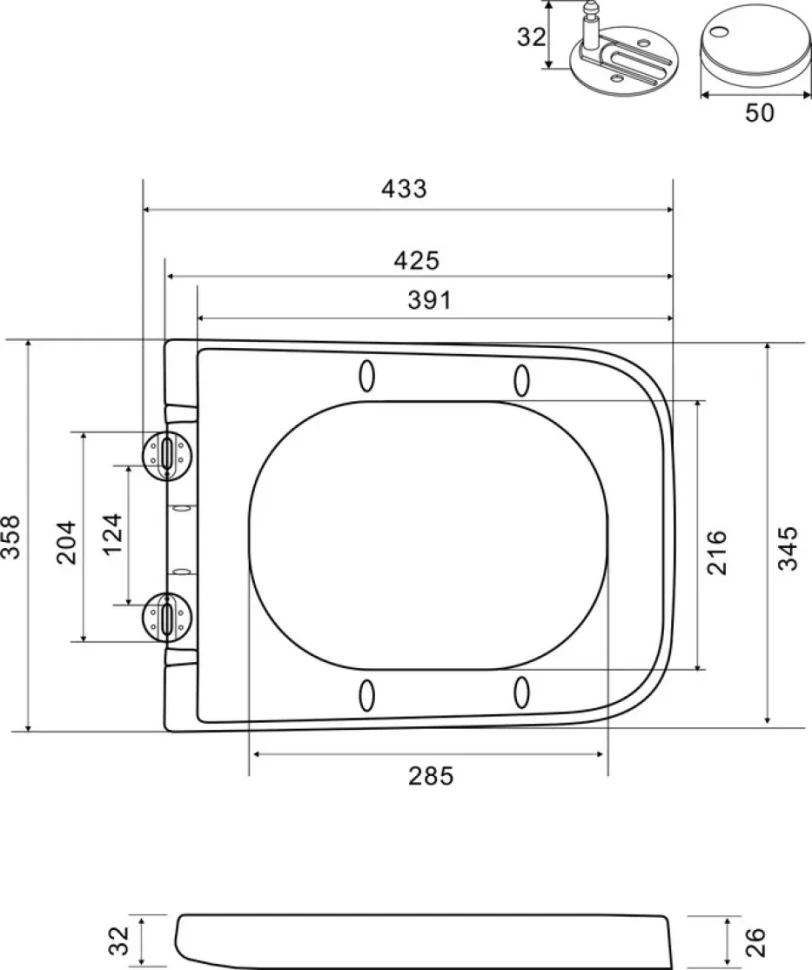 Унитаз подвесной Wonzon & Woghand Rona WW-UP2216-MB безободковый, с микролифтом, матовый черный
