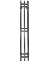 Полотенцесушитель электрический Comfysan Alto-K EC-3 120x20 см, подключение справа, скрытое подключение справа, титановый графит, лесенка, из стали