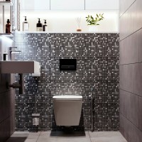 Система инсталляции для унитазов Lavinia Boho RelFix 77020051 5 в 1 с кнопкой смыва и дозатором, глянцевый черный, хром