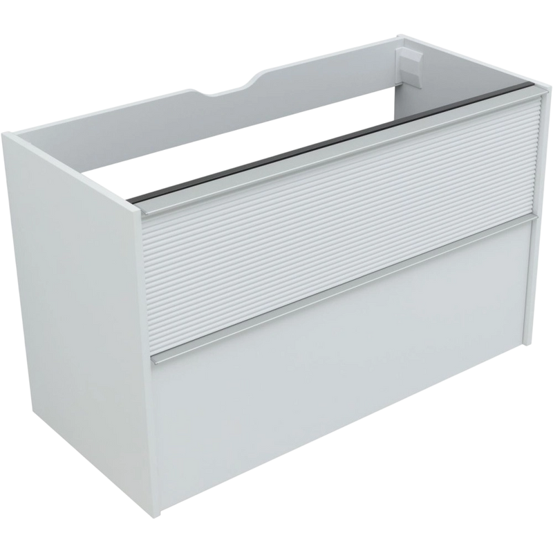 Тумба с раковиной Aquanet Вита 100 подвесная, белая матовая