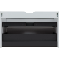 Тумба с раковиной Aquanet Вита 100 подвесная, белая матовая