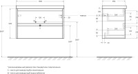 Мебель для ванной комнаты BelBagno Kraft 39 80 cemento grigio, раковина BB-8099-3-80