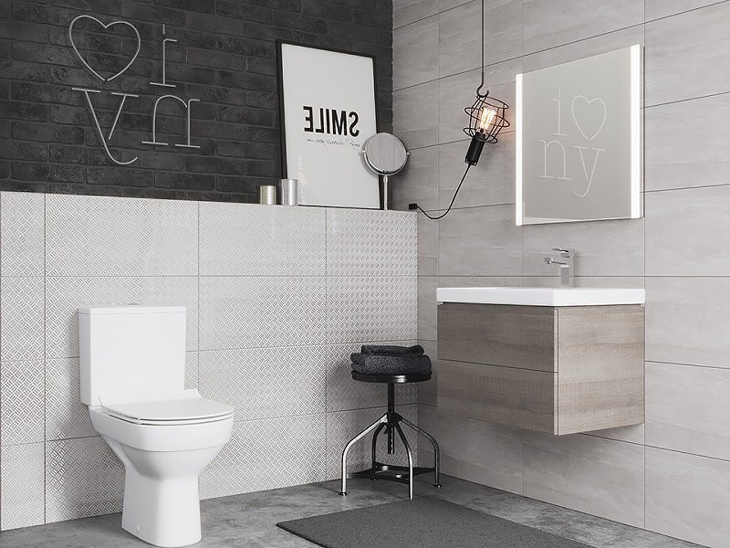 Унитаз-компакт напольный Cersanit City Clean On 011 3/5 DPL EO slim