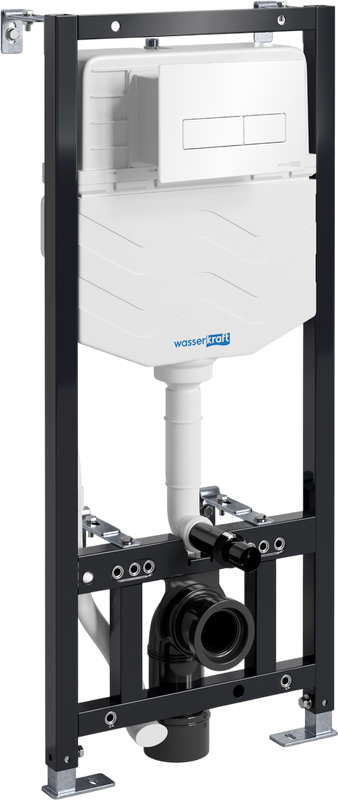 Система инсталляции для унитазов Wasserkraft Aller 10TLT.010.ME.WH03 с кнопкой смыва белой