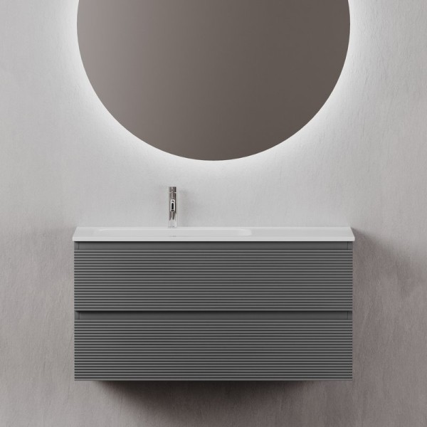 Тумба под раковину Sancos Folk 100 L grey soft