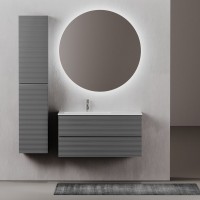 Тумба под раковину Sancos Folk 100 L grey soft