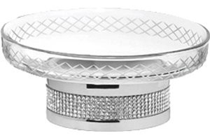 Мыльница Boheme Royal Cristal Chrome настольная
