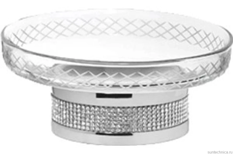 Мыльница Boheme Royal Cristal Chrome настольная